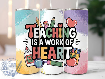 Teacher Appreciation 20oz Tumbler, Appreciation Wrap, Sublimation Gift, Educator Mug, 20oz Tumbler Design, Teacher Quote, Classroom Theme Sublimation ToriDesigns 