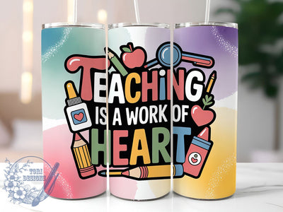 Teacher Appreciation 20oz Tumbler, Appreciation Wrap, Sublimation Gift, Educator Mug, 20oz Tumbler Design, Teacher Quote, Classroom Theme Sublimation ToriDesigns 