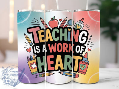 Teacher Appreciation 20oz Tumbler, Appreciation Wrap, Sublimation Gift, Educator Mug, 20oz Tumbler Design, Teacher Quote, Classroom Theme Sublimation ToriDesigns 