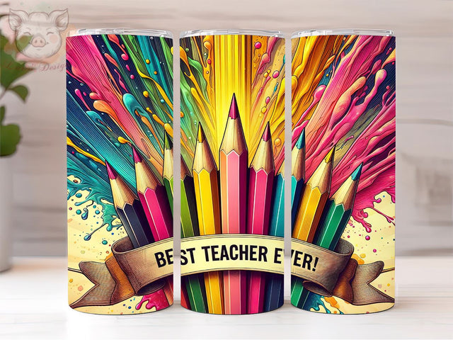 Teacher Appreciation 20oz Tumbler Png, Straight & Tapered Tumbler Png, Teacher Tumbler Png, Digital Download PNG Sublimation Lara' s Designs 