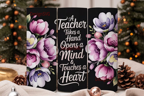 Teacher Appreciation 20oz Tumbler Wrap Sublimation DesignSVG 