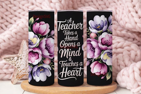 Teacher Appreciation 20oz Tumbler Wrap Sublimation DesignSVG 