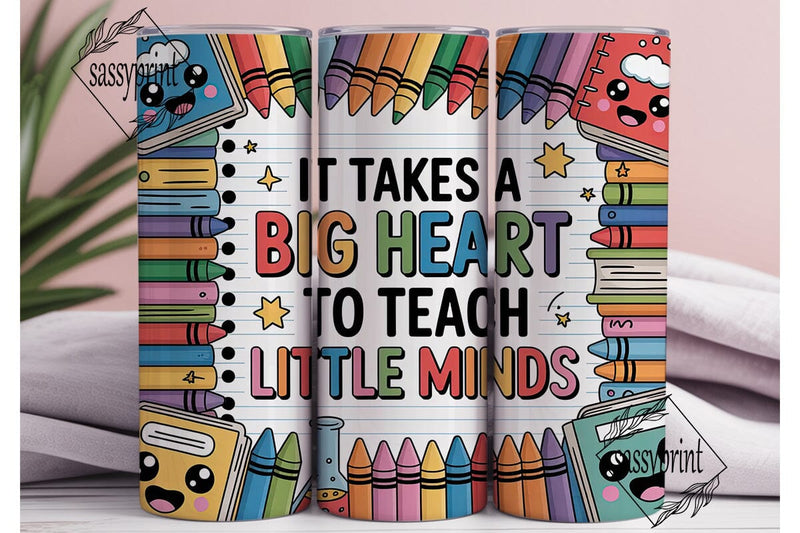 Teacher Appreciation 20oz Tumbler Wrap Sublimation sassyprint 