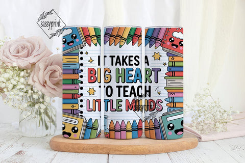 Teacher Appreciation 20oz Tumbler Wrap Sublimation sassyprint 