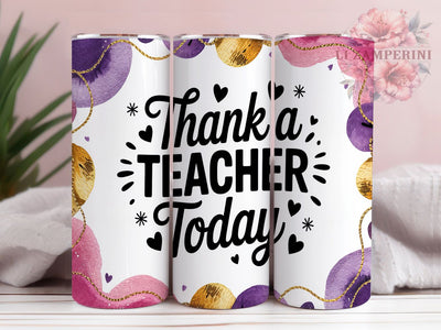 Teacher Appreciation Gift Tumbler, Thank a Teacher Wrap, 20oz Sublimation Wrap, Educator Gift Cup, School Teacher Design, Teacher Gratitude Tumbler, Back to School Gift Sublimation Li Zamperini 