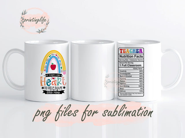 Teacher Appreciation Gifts, Best Teacher Gifts for Women from Students Mug Wrap Design, Instant Digital Design Download Mug Wrap Design, Mug Design PNG Sublimation PrintingLife 