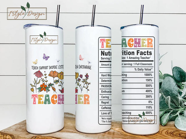 teacher Appreciation Gifts for Women - Thank You Gifts for Teachers - 20oz Teacher Tumbler with Handle for Teaching Staff Sublimation iStyleDesign 