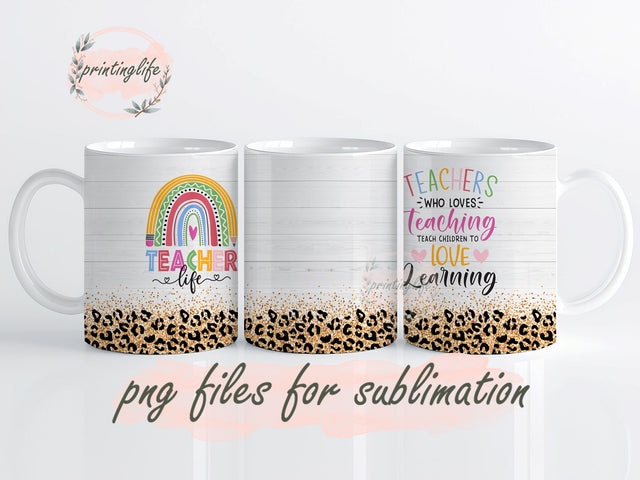 Teacher Appreciation Gifts From Students - Teacher Gifts For Birthday Mug Wrap Design, Instant Digital Design Download Mug Wrap Design, Mug Design PNG Sublimation PrintingLife 