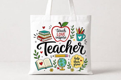 Teacher Appreciation PNG Inspirational Teacher Sublimation Design SVG BillahCrafts 