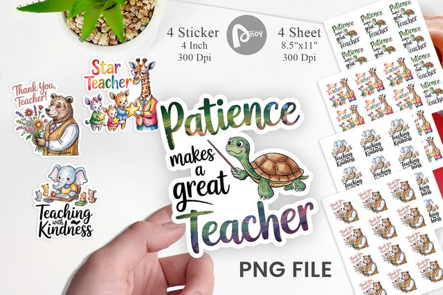 Teacher Appreciation Sticker Sublimation artnoy 