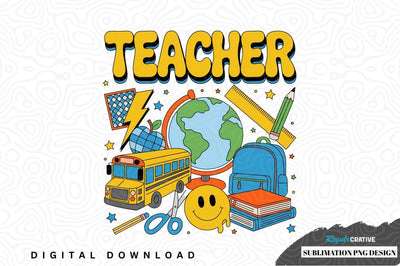 Teacher appreciation sublimation png design Sublimation Regulrcrative 