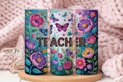 Teacher Appreciation Tumbler Wrap Sublimation DesignSVG 