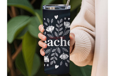 Teacher Appreciation Tumbler Wrap Sublimation DesignSVG 