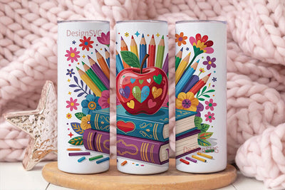 Teacher Appreciation Tumbler Wrap Sublimation DesignSVG 