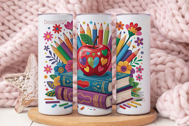 Teacher Appreciation Tumbler Wrap Sublimation DesignSVG 