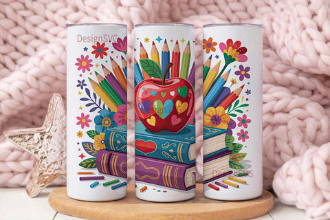 Teacher Appreciation Tumbler Wrap Sublimation DesignSVG 