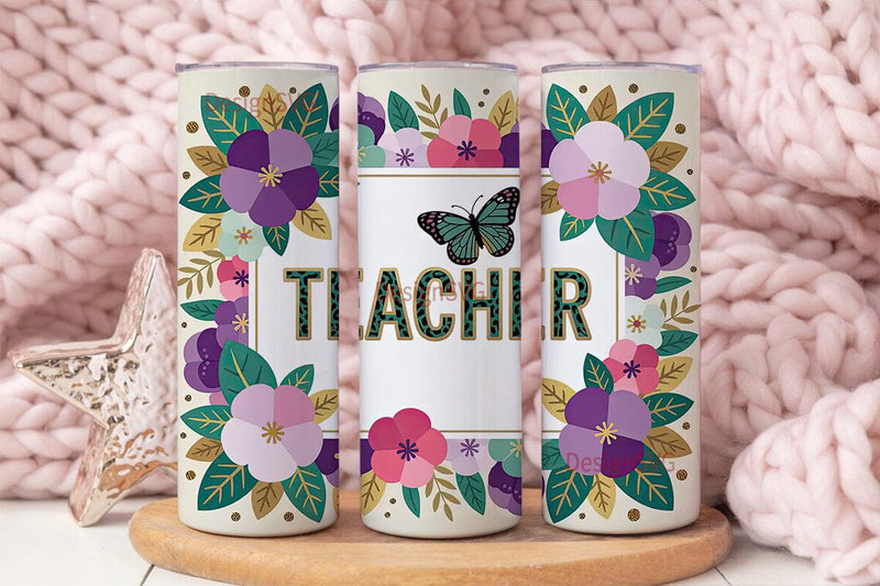 Teacher Appreciation Tumbler Wrap Sublimation DesignSVG 
