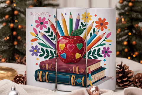 Teacher Appreciation Tumbler Wrap Sublimation DesignSVG 