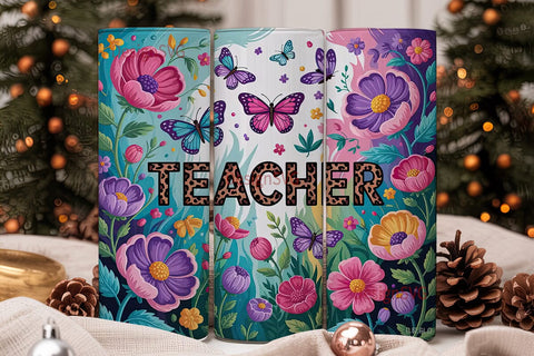 Teacher Appreciation Tumbler Wrap Sublimation DesignSVG 
