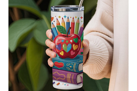 Teacher Appreciation Tumbler Wrap Sublimation DesignSVG 