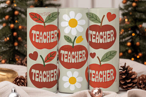 Teacher Appreciation Tumbler Wrap Sublimation DesignSVG 