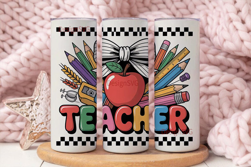 Teacher Appreciation Tumbler Wrap Sublimation DesignSVG 