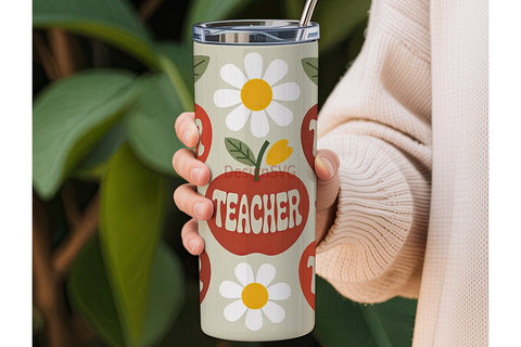 Teacher Appreciation Tumbler Wrap Sublimation DesignSVG 