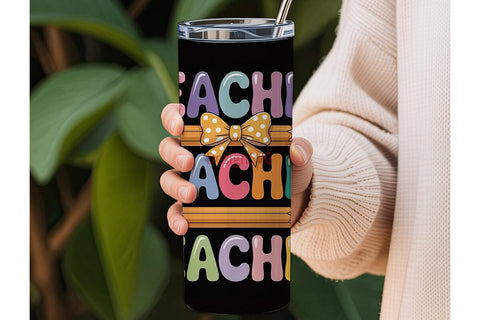 Teacher Appreciation Tumbler Wrap Sublimation DesignSVG 