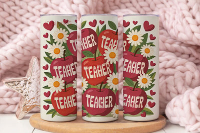 Teacher Appreciation Tumbler Wrap Sublimation DesignSVG 