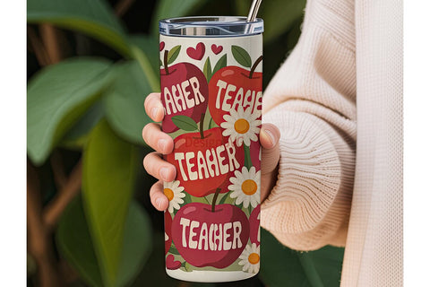 Teacher Appreciation Tumbler Wrap Sublimation DesignSVG 
