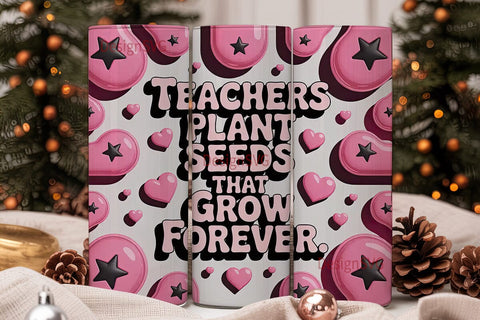 Teacher Appreciation Tumbler Wrap Sublimation DesignSVG 
