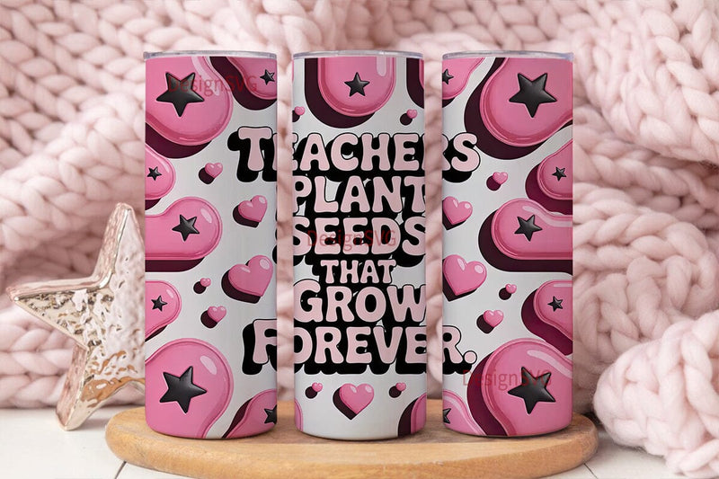 Teacher Appreciation Tumbler Wrap Sublimation DesignSVG 