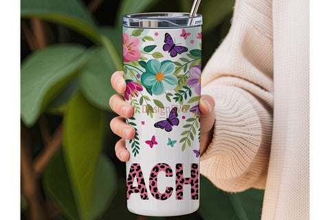 Teacher Appreciation Tumbler Wrap Sublimation DesignSVG 