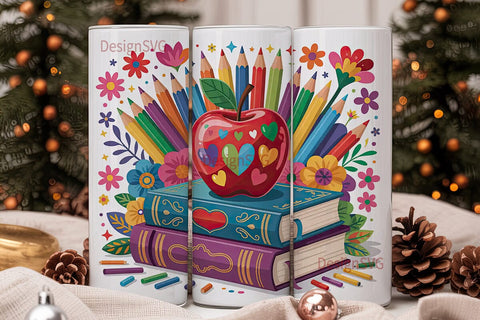 Teacher Appreciation Tumbler Wrap Sublimation DesignSVG 