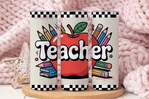 Teacher Appreciation Tumbler Wrap Sublimation DesignSVG 