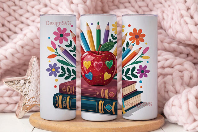 Teacher Appreciation Tumbler Wrap Sublimation DesignSVG 