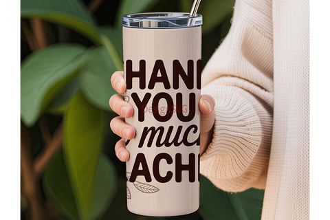 Teacher Appreciation Tumbler Wrap Sublimation DesignSVG 