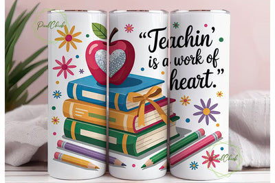 Teacher Appreciation Tumbler Wrap Sublimation PixelChick 