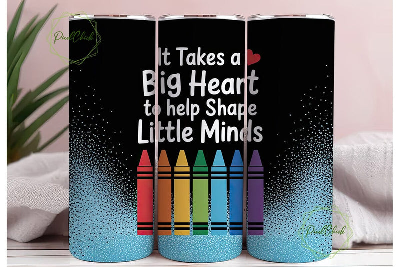 Teacher Appreciation Tumbler Wrap Sublimation PixelChick 