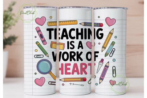 Teacher Appreciation Tumbler Wrap Sublimation PixelChick 
