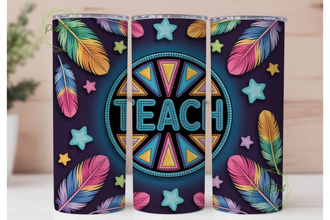 Teacher Appreciation Tumbler Wrap Sublimation PixelChick 