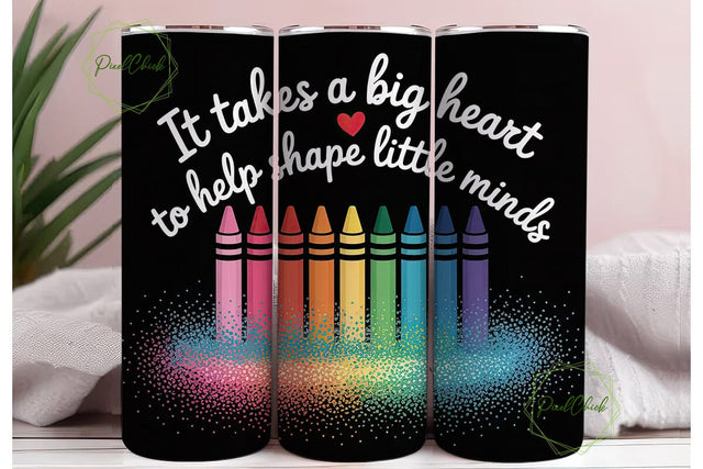 Teacher Appreciation Tumbler Wrap Sublimation PixelChick 