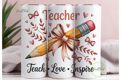 Teacher Appreciation Tumbler Wrap Sublimation PixelChick 