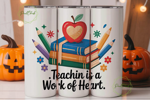 Teacher Appreciation Tumbler Wrap Sublimation PixelChick 