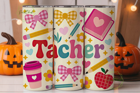 Teacher Appreciation Tumbler Wrap Sublimation PixelChick 