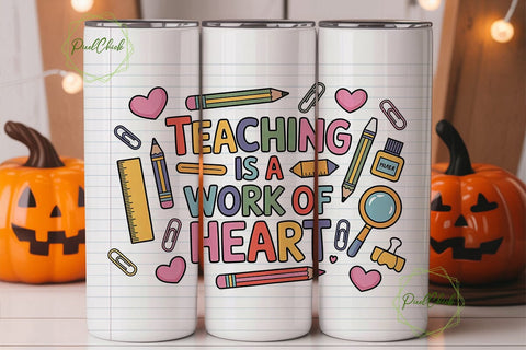 Teacher Appreciation Tumbler Wrap Sublimation PixelChick 