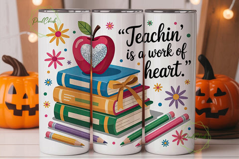 Teacher Appreciation Tumbler Wrap Sublimation PixelChick 