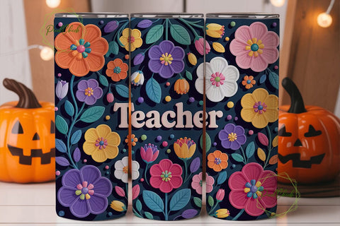 Teacher Appreciation Tumbler Wrap Sublimation PixelChick 