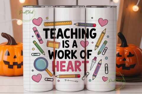 Teacher Appreciation Tumbler Wrap Sublimation PixelChick 