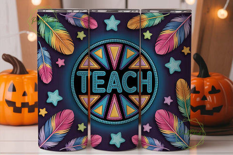 Teacher Appreciation Tumbler Wrap Sublimation PixelChick 